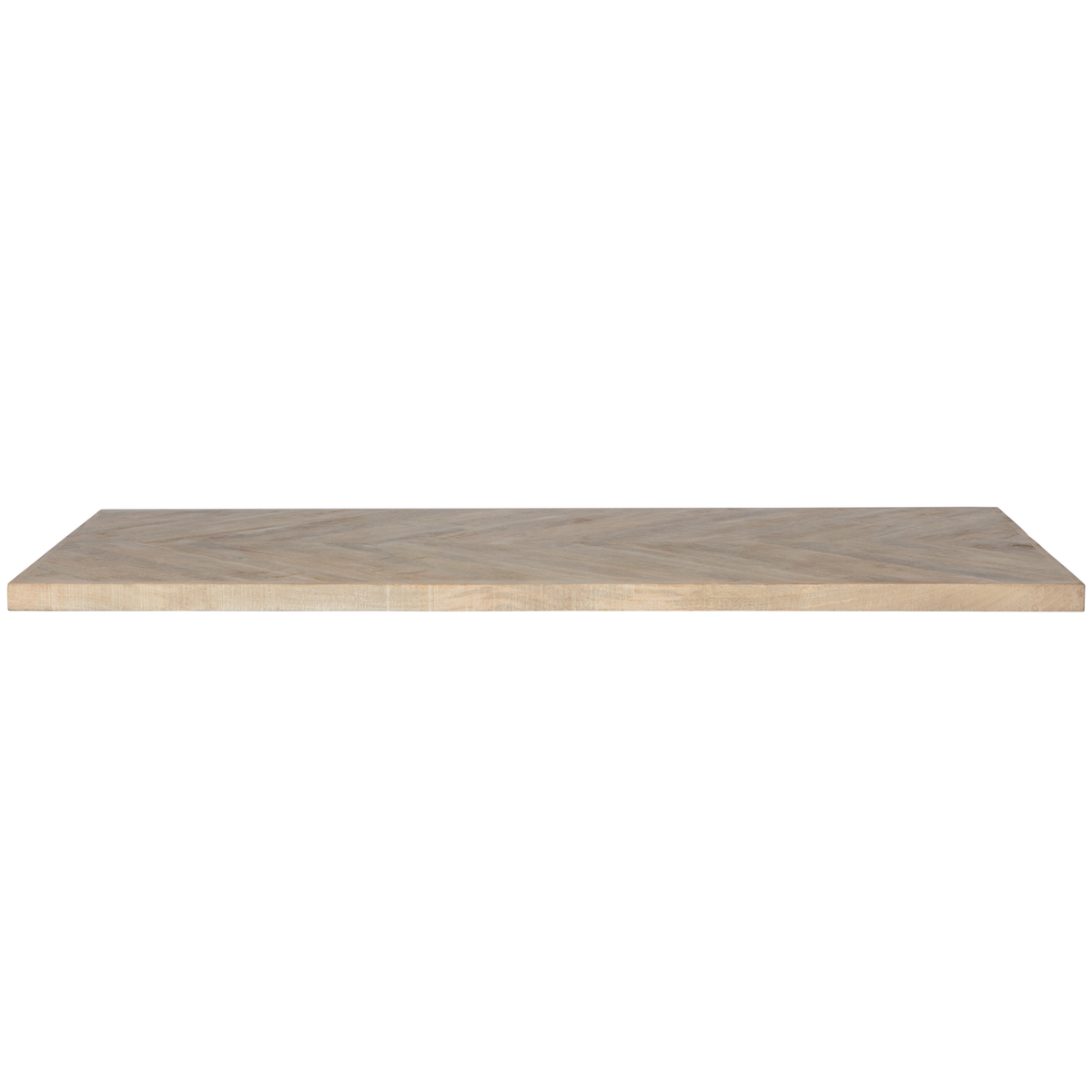 WOOOD tafelblad Tablo - Mango Visgraat - White Wash - 5,5x200x90