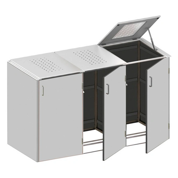 Mülltonnenbox »BINTO«, 206 x 125 x 87 cm (BxHxT), 2.240,25 Liter