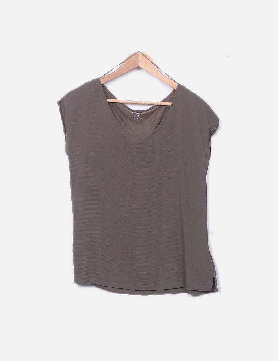 Camaïeu Khaki combined shirt