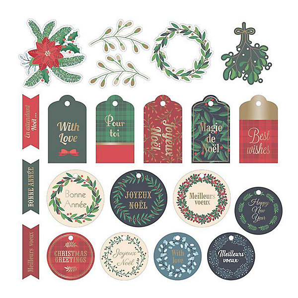 Formes en papier Merry Christmas
