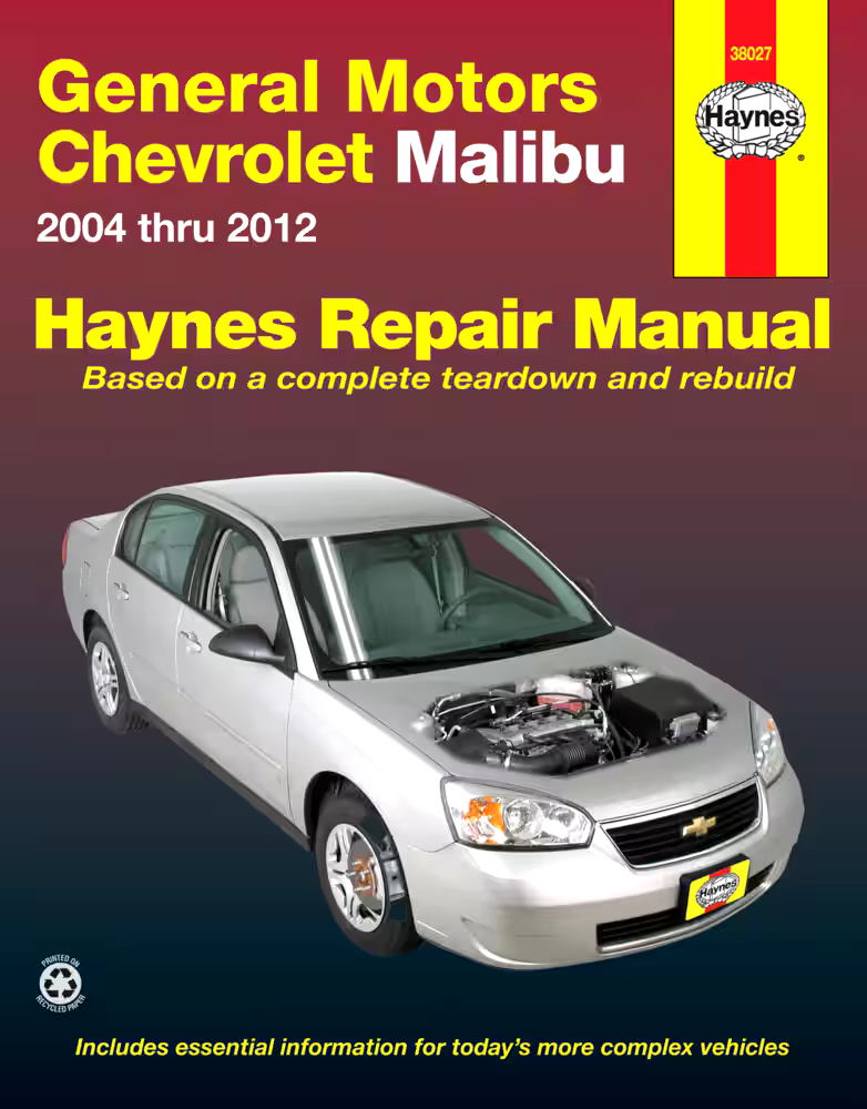 GM Chevrolet Malibu 2004 thru 2012 Haynes Repair Manual, 38027