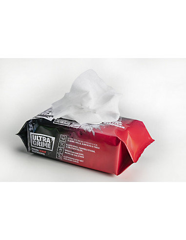 Lingettes nettoyantes XXL double face multiusages Ultragrime Power scrub - paquet de 80