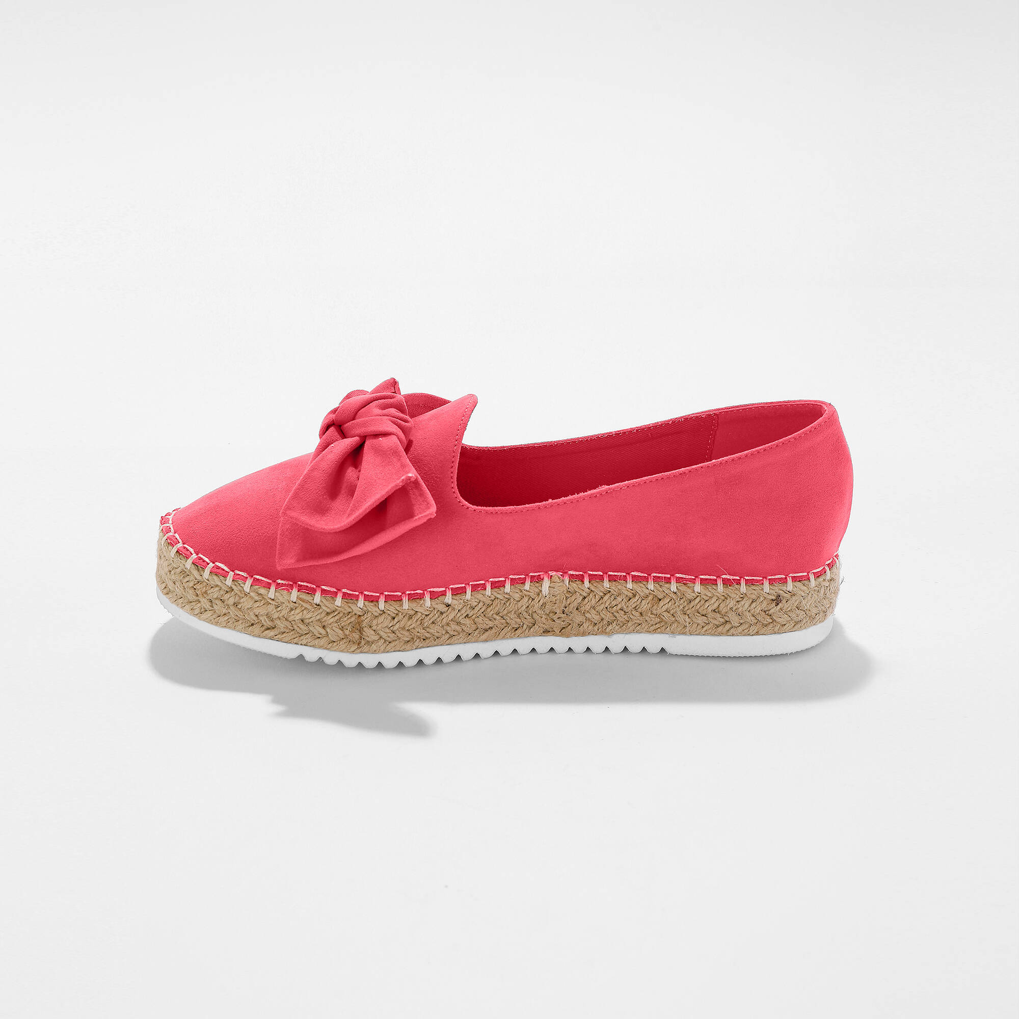 Mocassins espadrilles noeud à semelle corde crantée