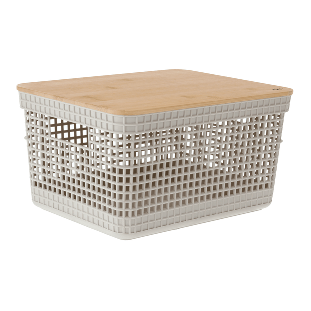 CAIXA 15 CM X 29 CM X 23 CM GRID BAMBU