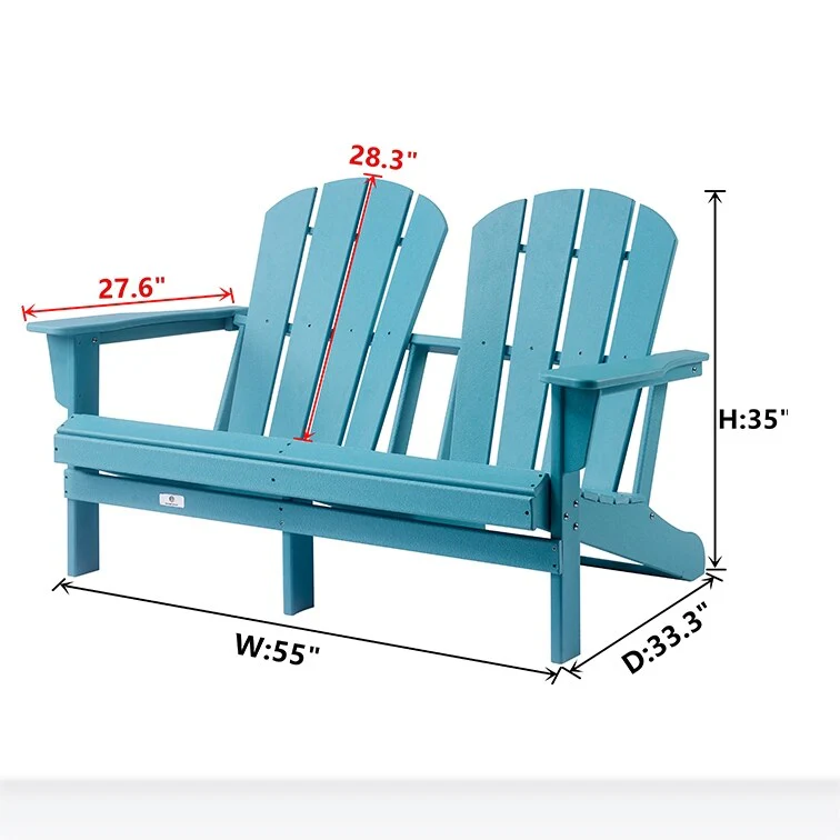 GZMR Classic Outdoor Double Adirondack chair