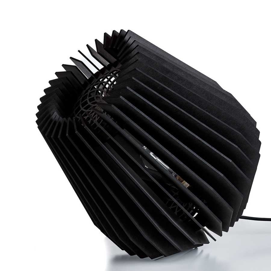 Blij Design tafellamp Corner - 1 lichts - 32 x 36  cm - zwart