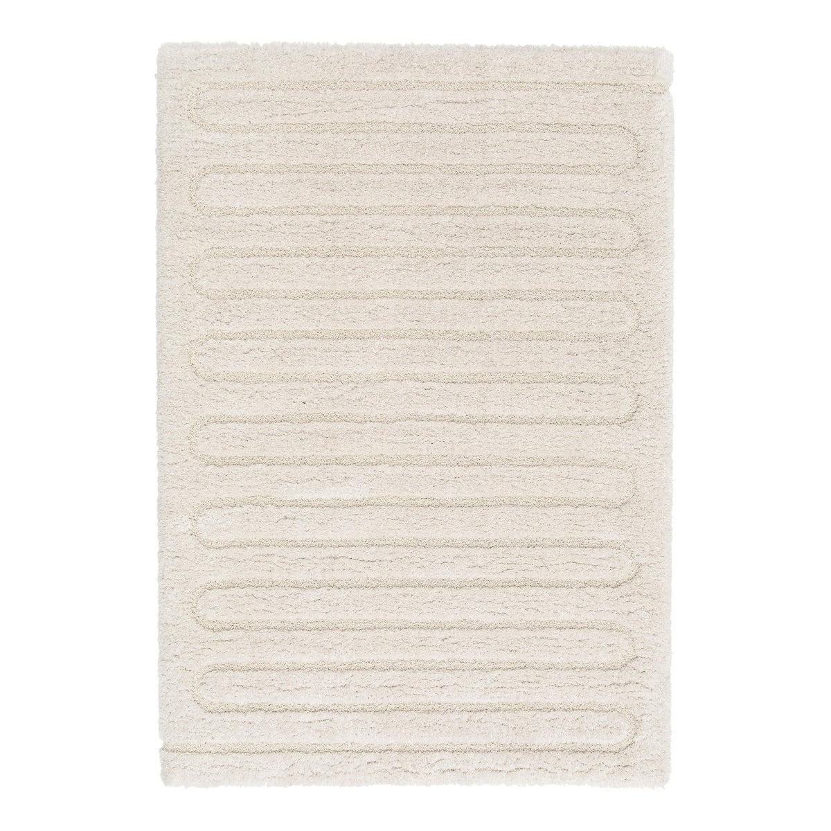 AFK Living vloerkleed Eolya - reliëfeffect - wit - 120 x 170 cm