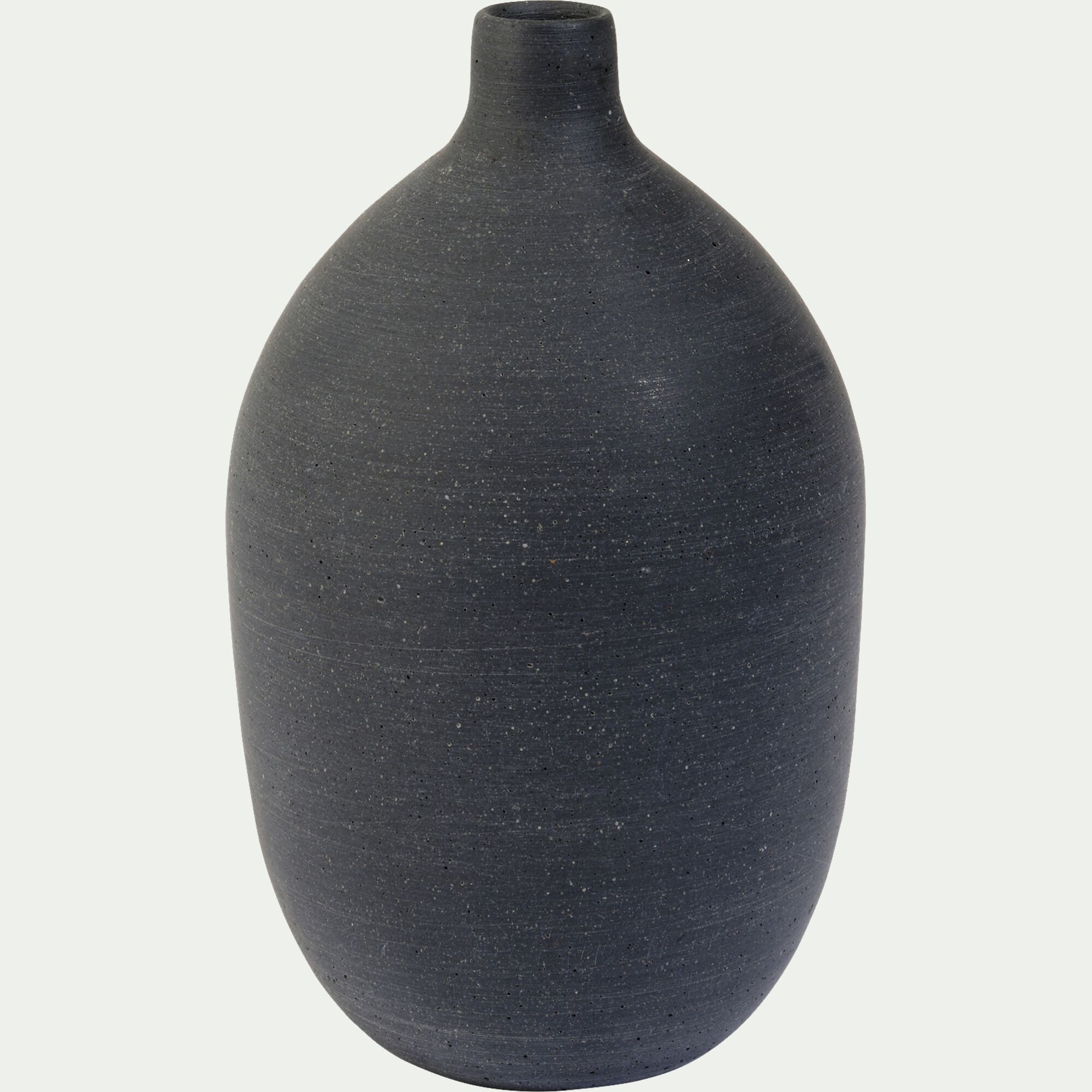 CALCIS - Soliflore en polystone effet béton H25,5cm - noir