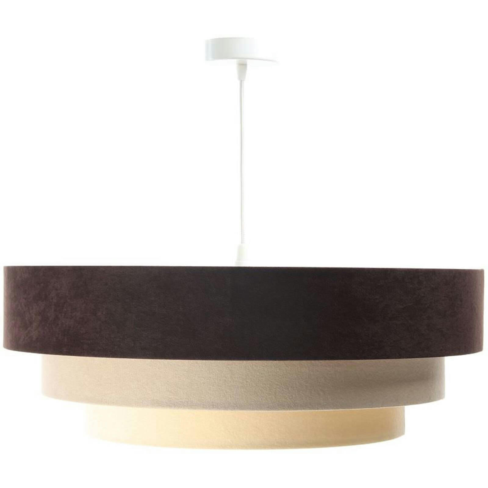 TRINITI - Suspension Tissu Marron 60x60x25 cm