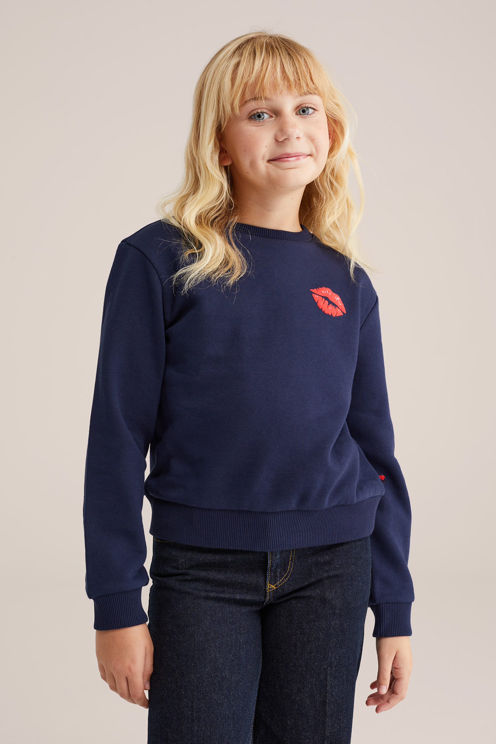 Meisjes sweater met print