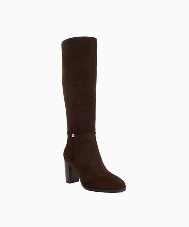 Starlling Brown - Suede Knee-High Boots