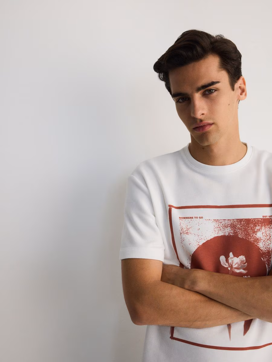 Boxy T-Shirt With Print