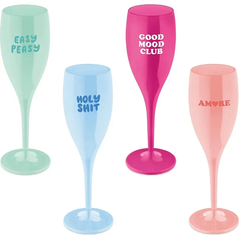 Sektglas 4er-Set Color Up