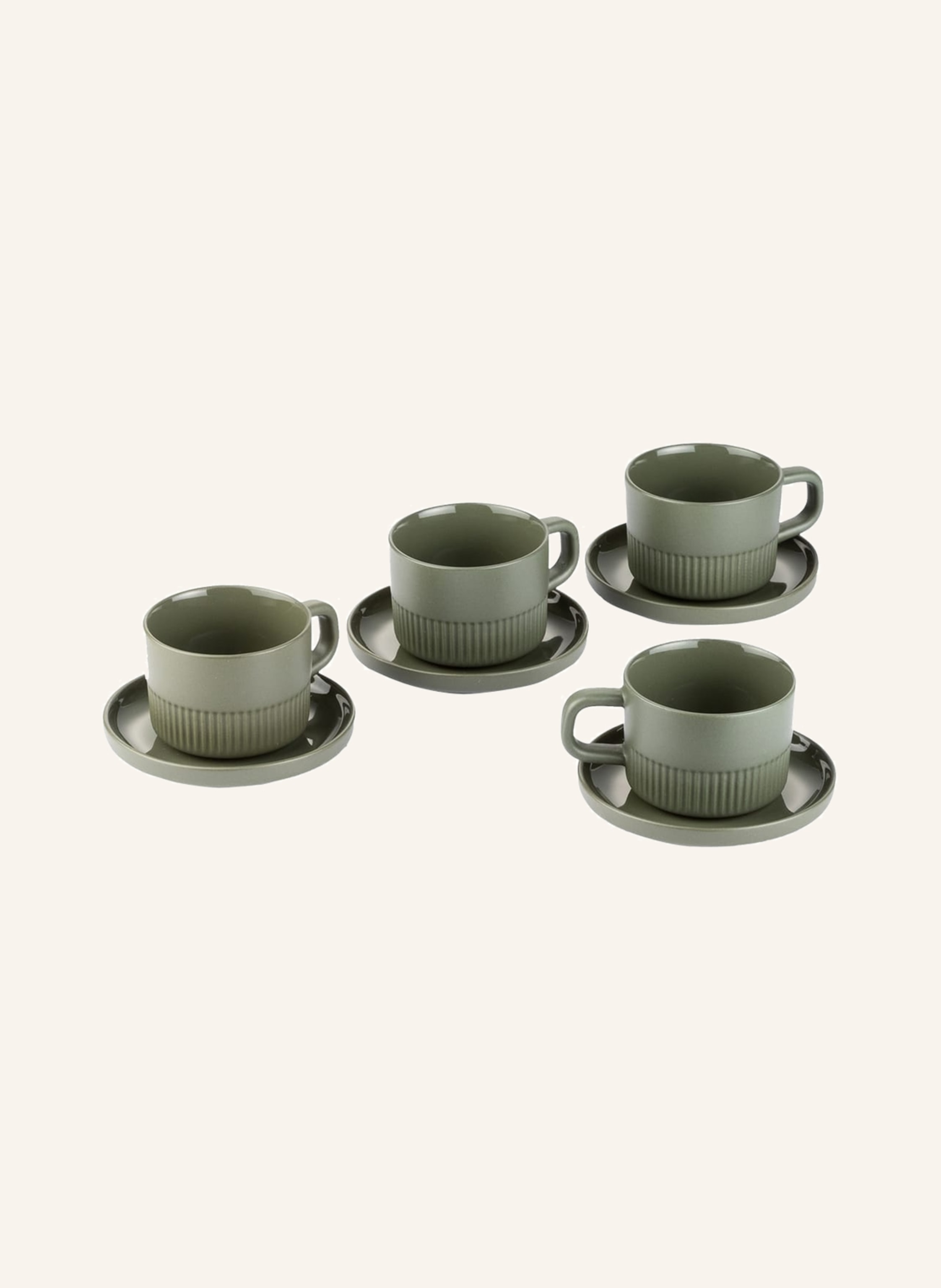 Marc O'Polo 4er-Set Espressotassen MOMENTS mit Untertasse