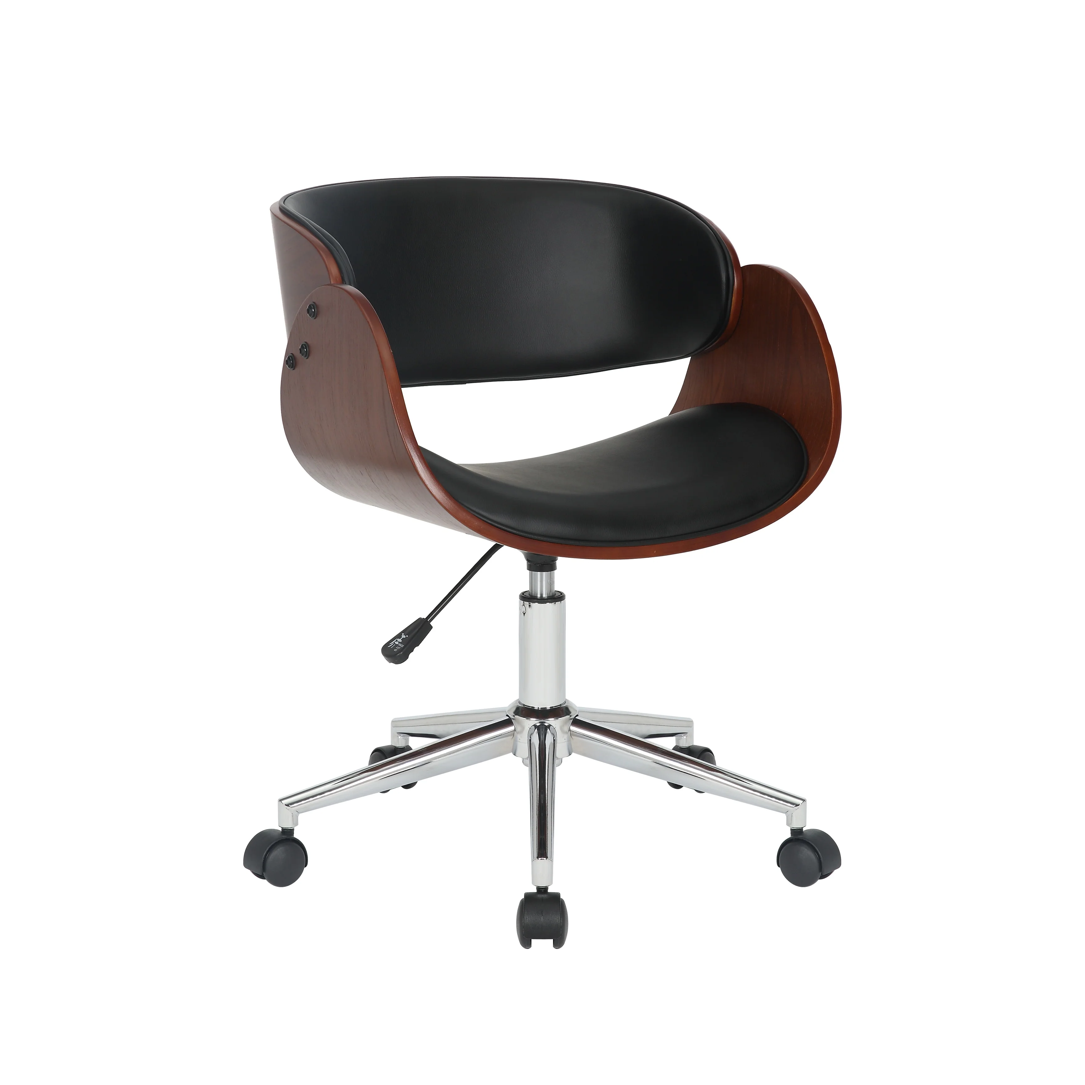 Porthos Home Monroe Faux Leather Mid-Century Office Chair