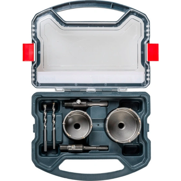 Bohrer, PROMO HM-Bohrkronenset 6-tlg. Schaft, SDS-Schaft, 68   82 mm