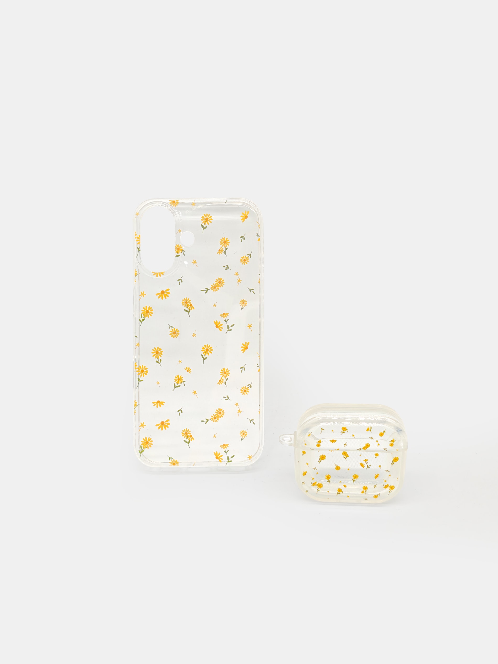 Zestaw etui na iPhone i AirPods z kwiatowym motywem