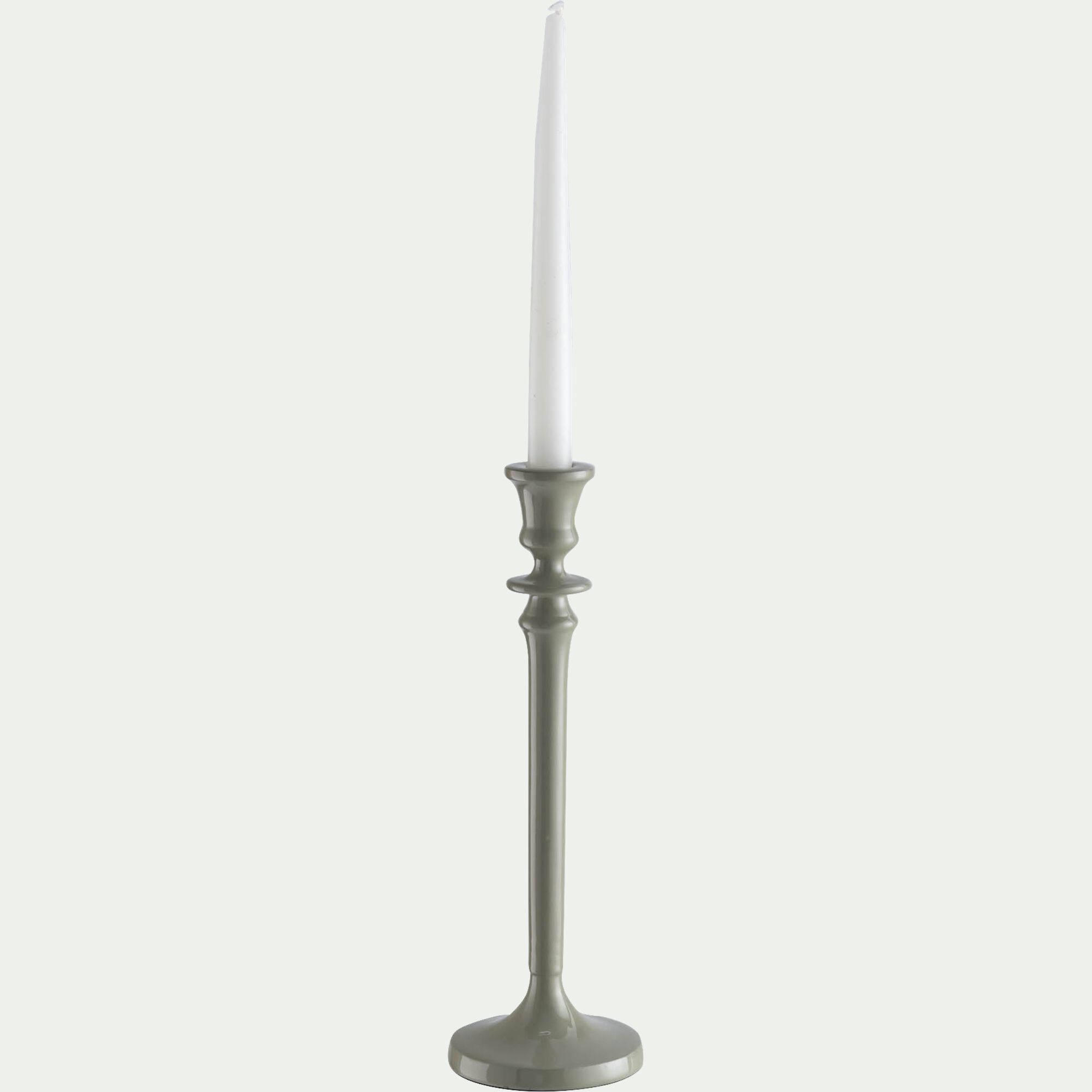 HARYA - Bougeoir en aluminium H31,5cm - blanc