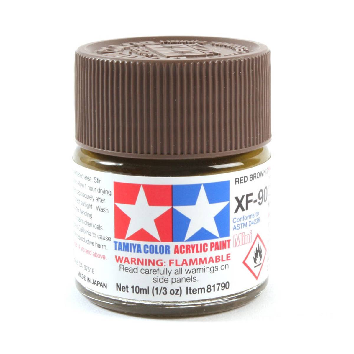 Tamiya Colour Red Brown Acrylic Paint 10ml (XF-90)