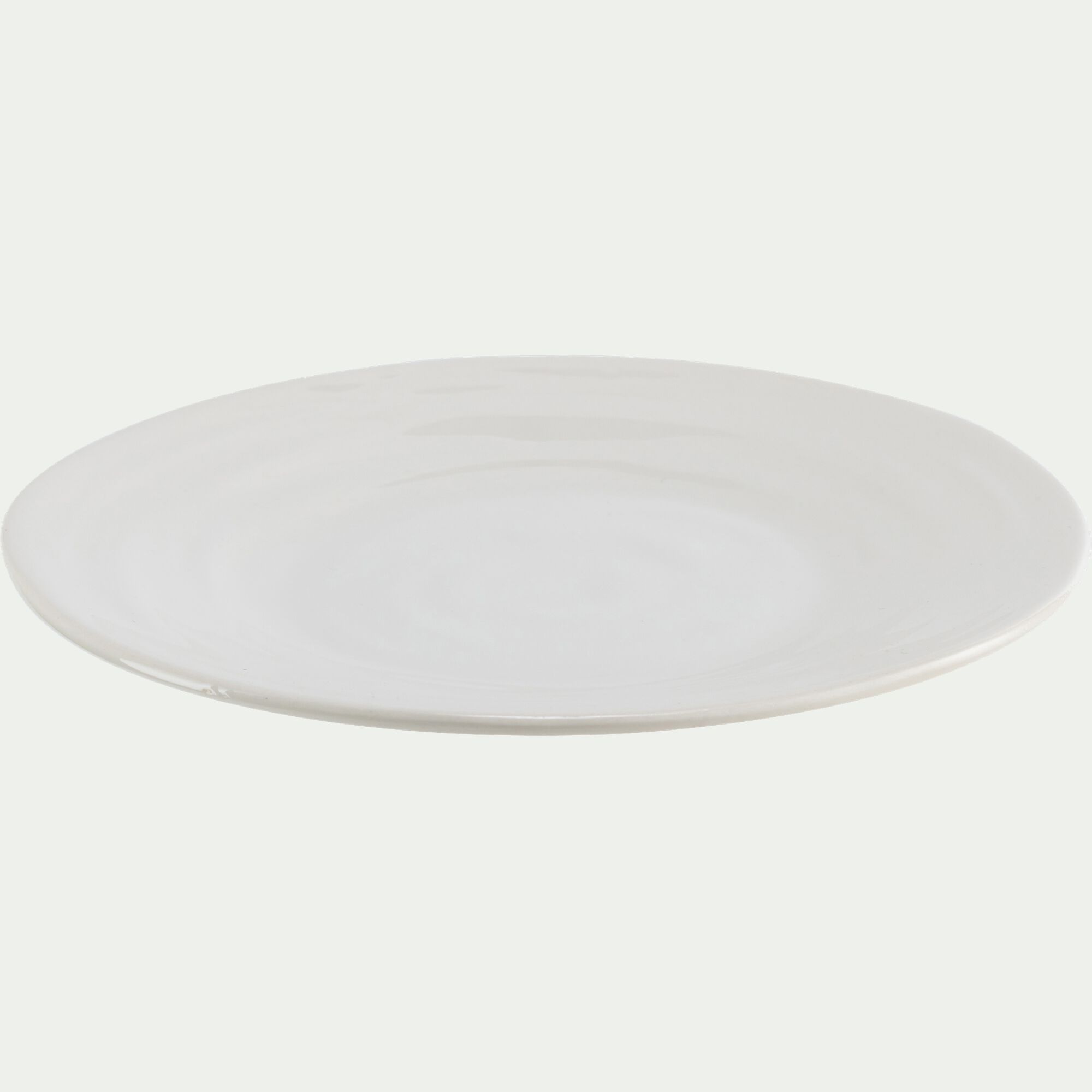 PALERME - Assiette à dessert en faïence D20cm - blanc