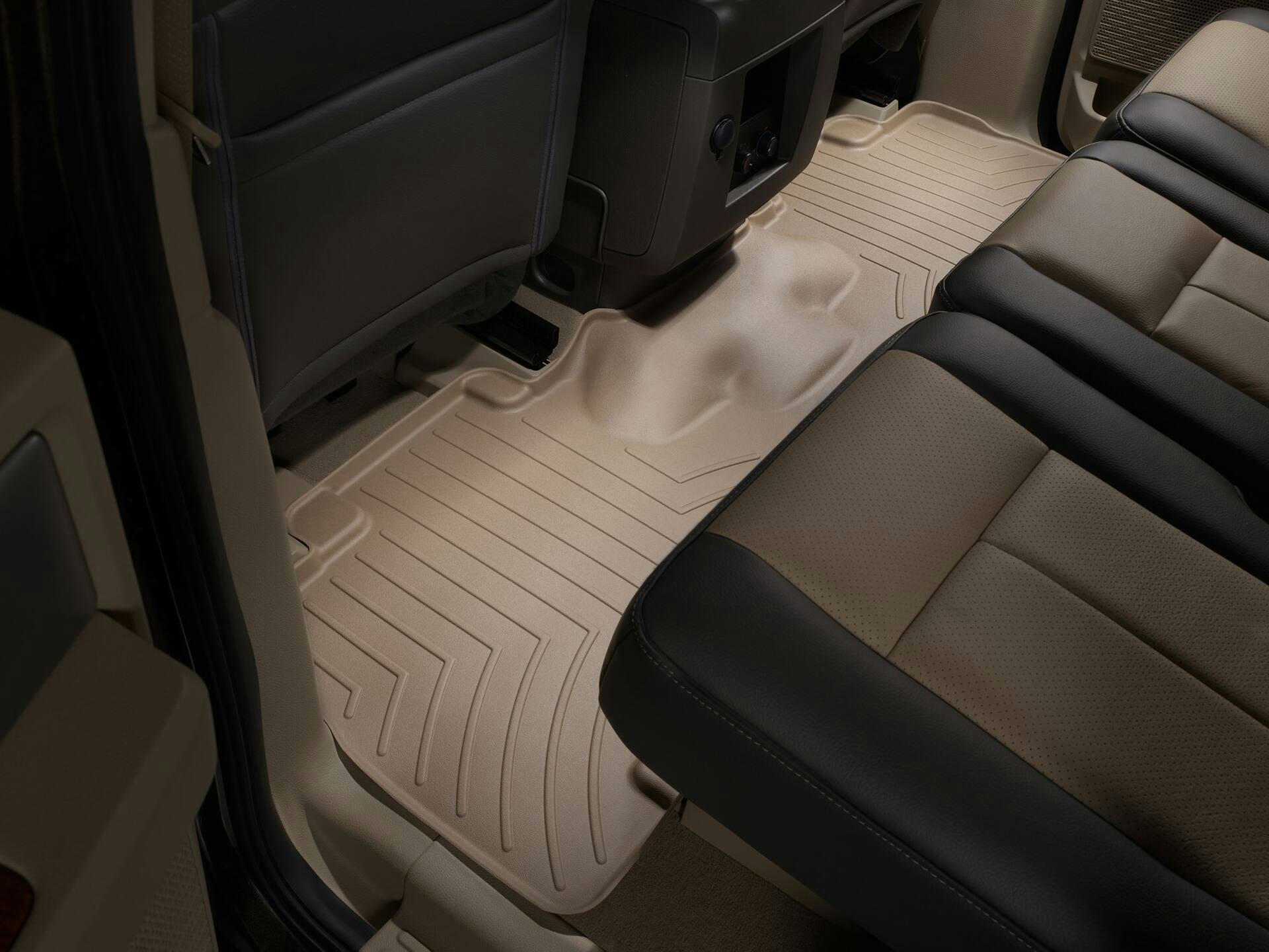 WeatherTech® Custom Rear 2nd Row FloorLiner™, Tan