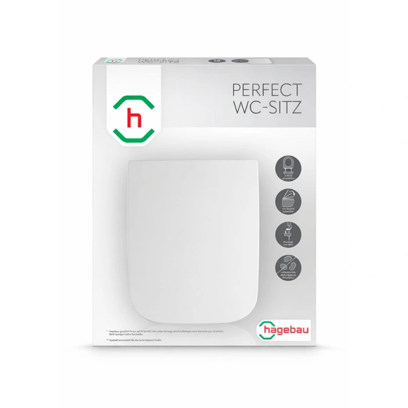 WC-Sitz »Perfect«, mit Absenkautomatik, Duroplast, weiß