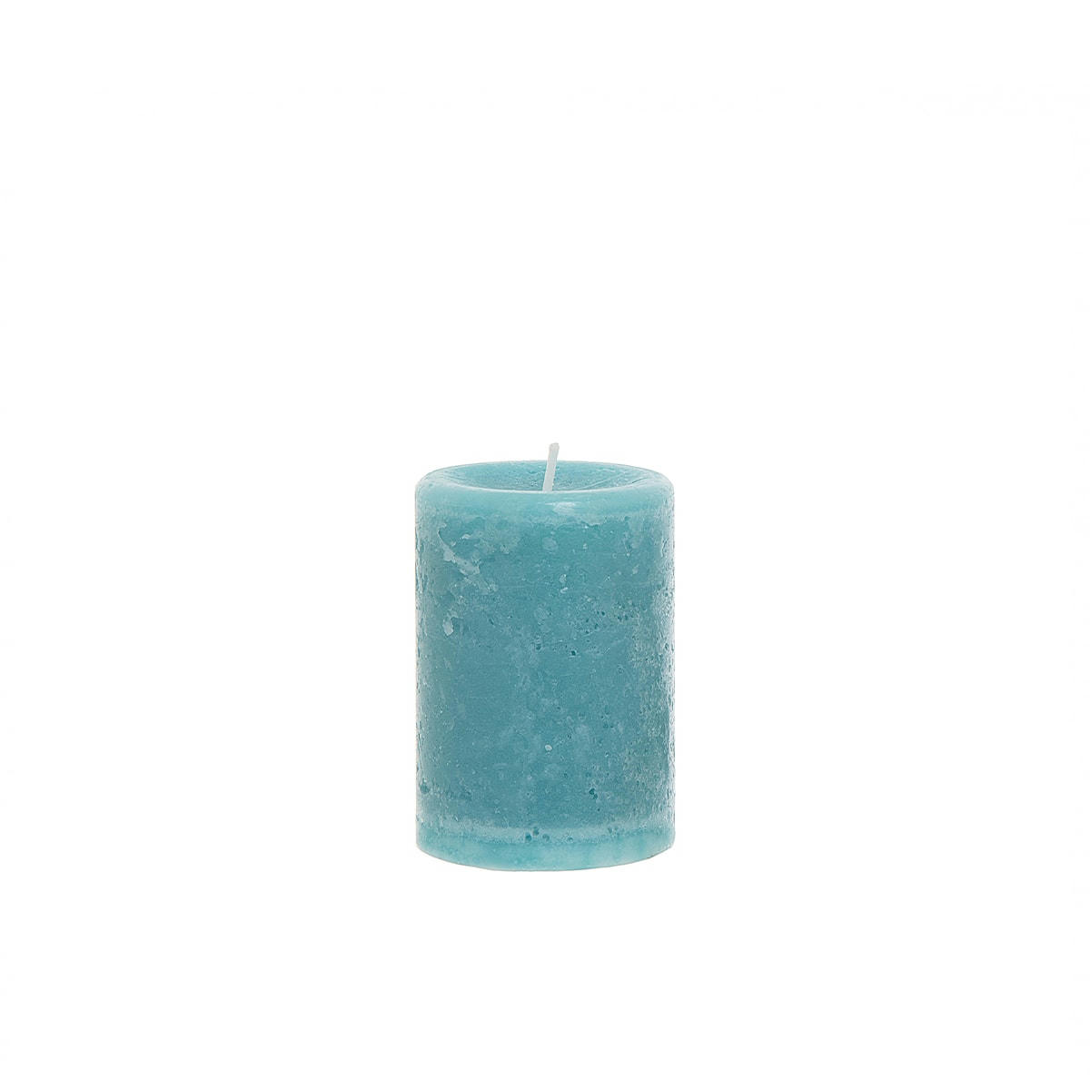 ANTIK - Bougie en paraffine bleu H10