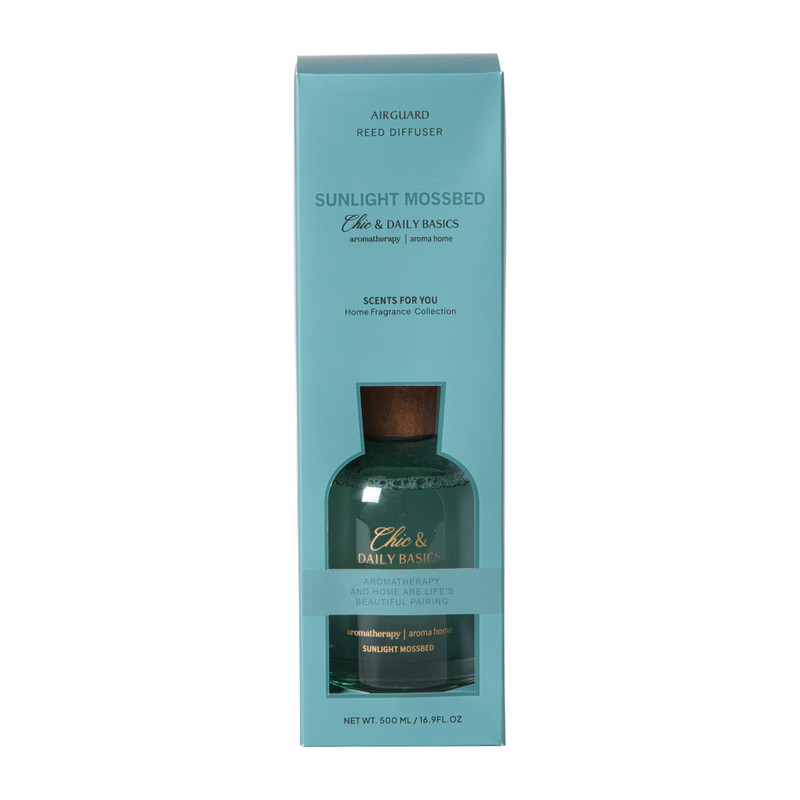 Geurstokjes sunlight mossbed - blauw - 500 ml