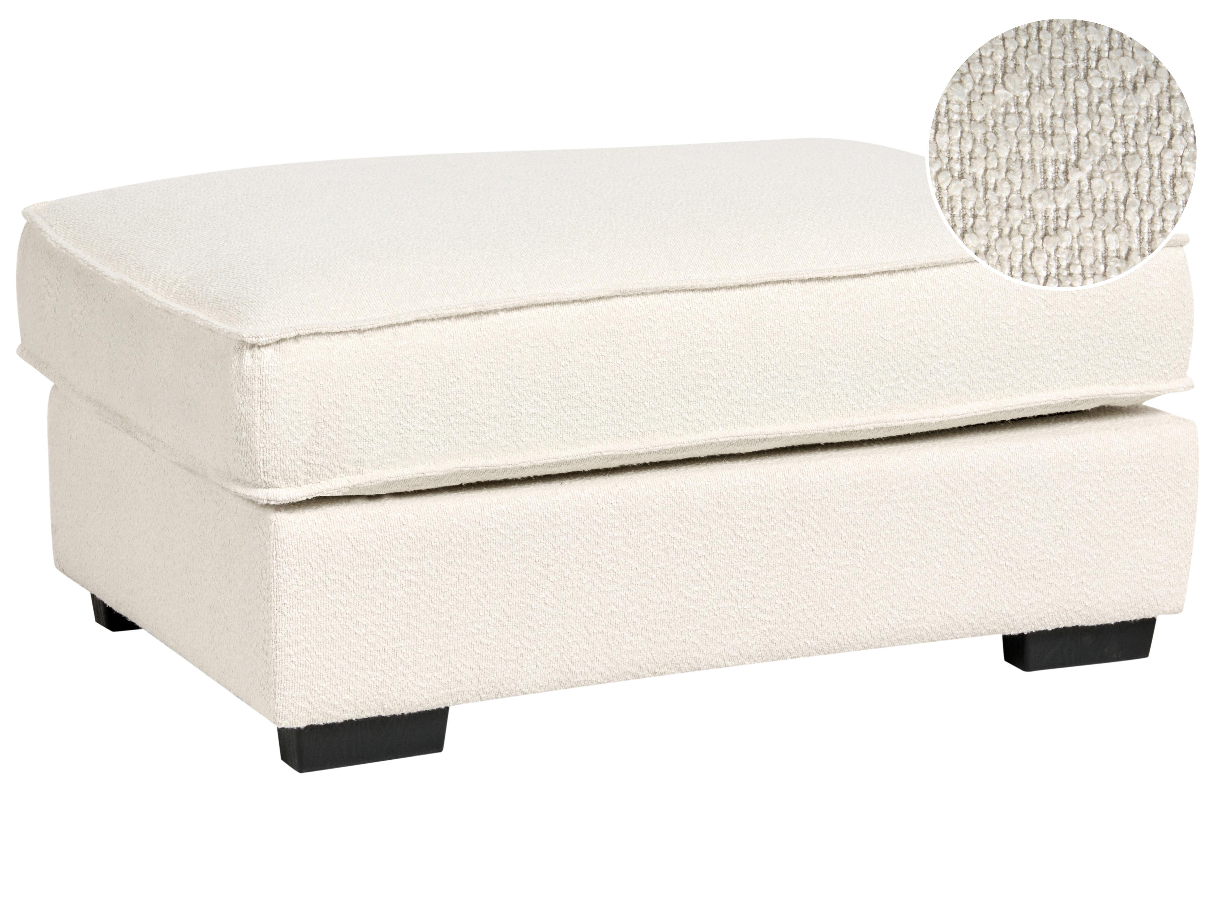 Ottoman KOLDING Boucle Light Beige
