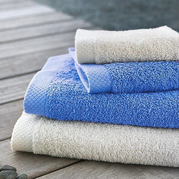 Drap de bain 100x150 cm PURE Bleu Mer 550g/m2