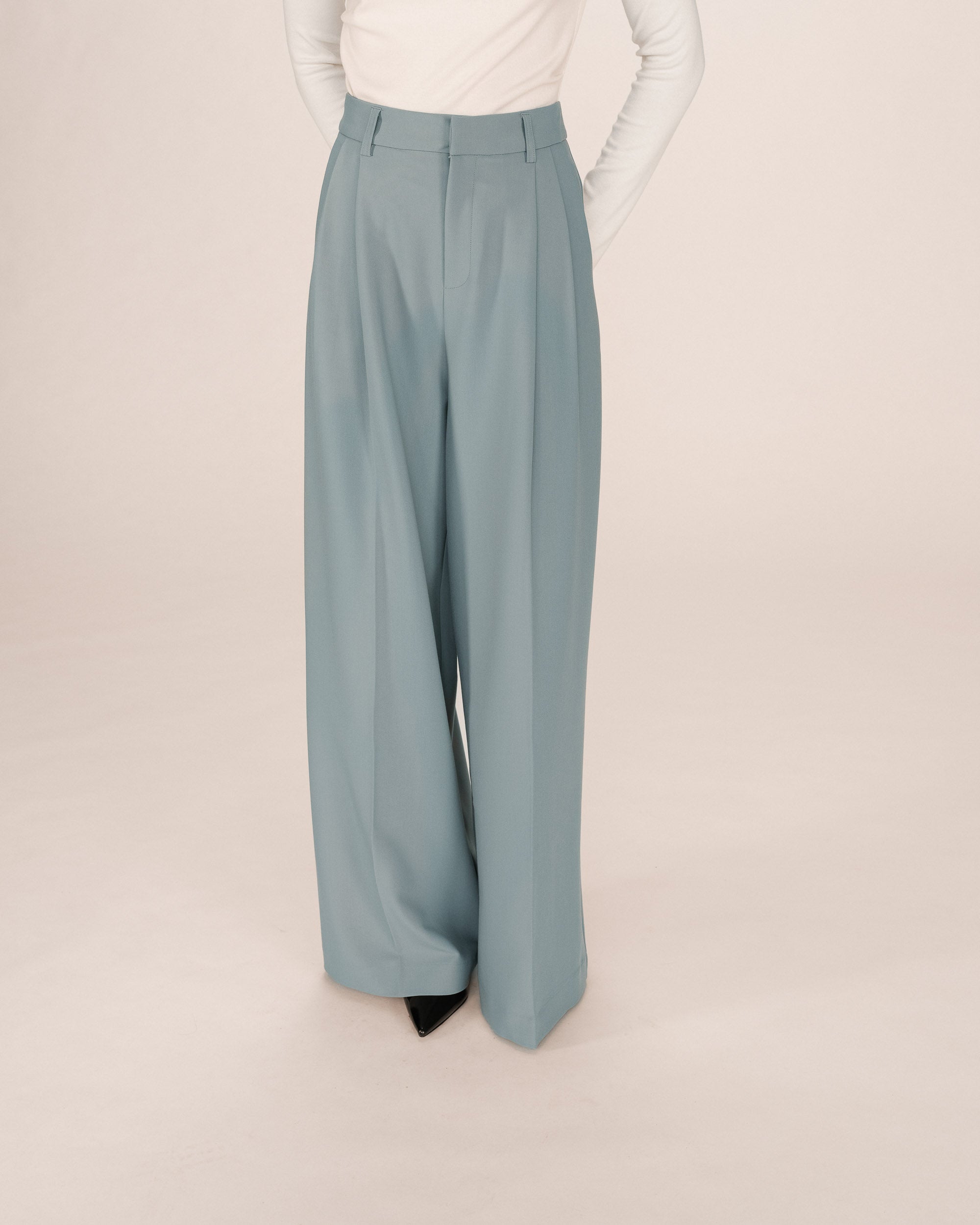 Pantalon tailleur sauge Story