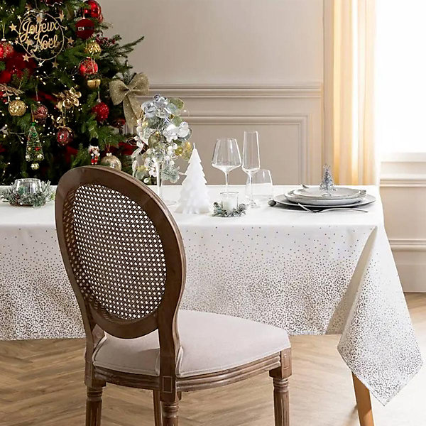 Nappe de noël colorama de noël motif petits points 140x360cm - feeric lights &christmas