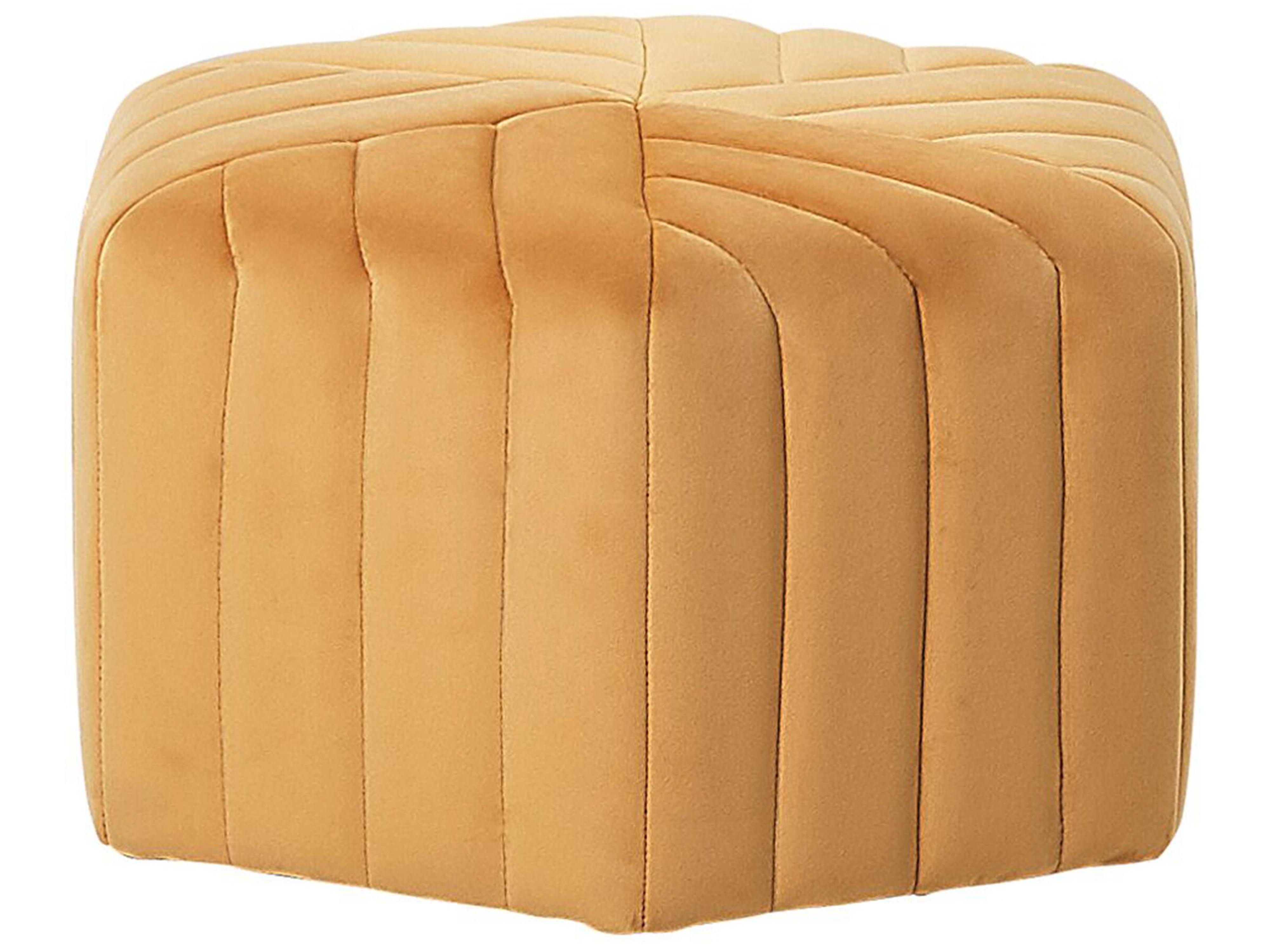 Pouffe MURIETTA Velvet Mustard