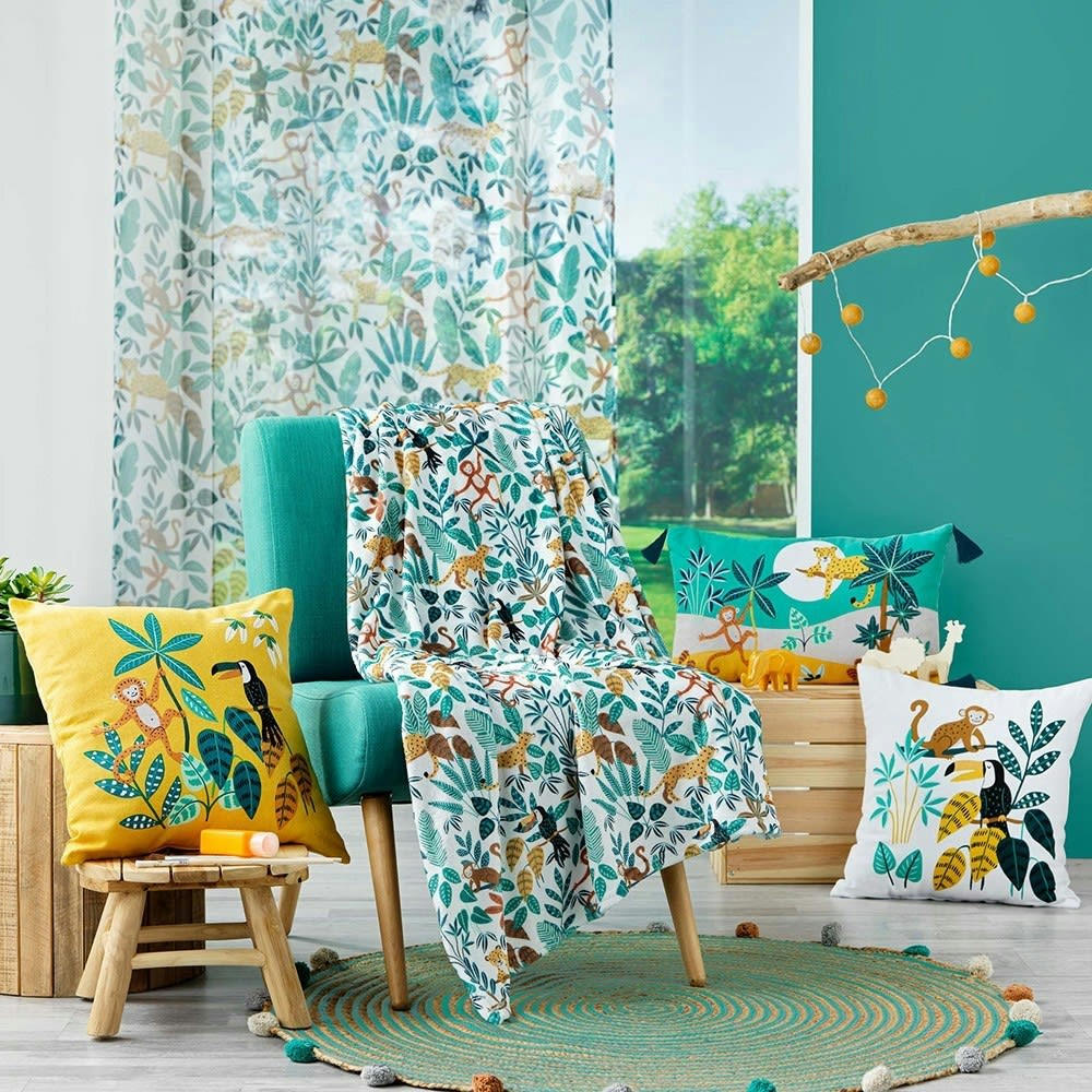 JUNGLE STORY - Plaid flanelle 125x150cm