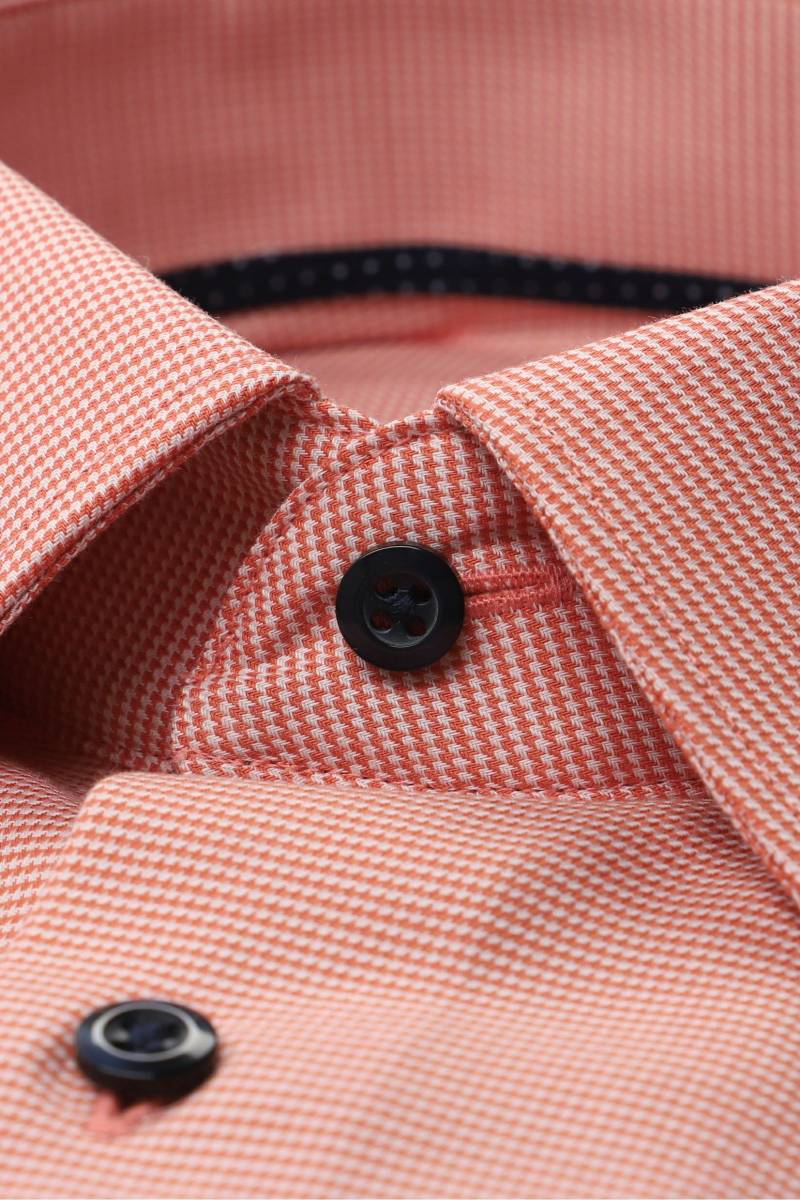 ETERNA Modern Fit Hemd pfirsich, Strukturiert