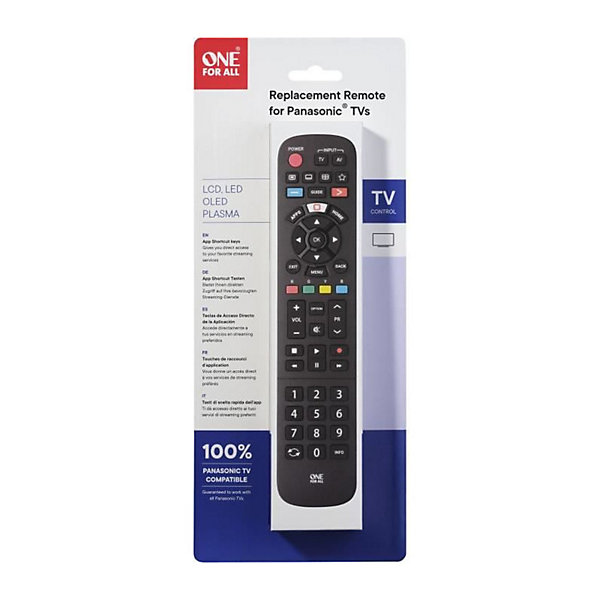 ONE FOR ALL URC4914 - Telecommande de remplacement pour TV Panasonic