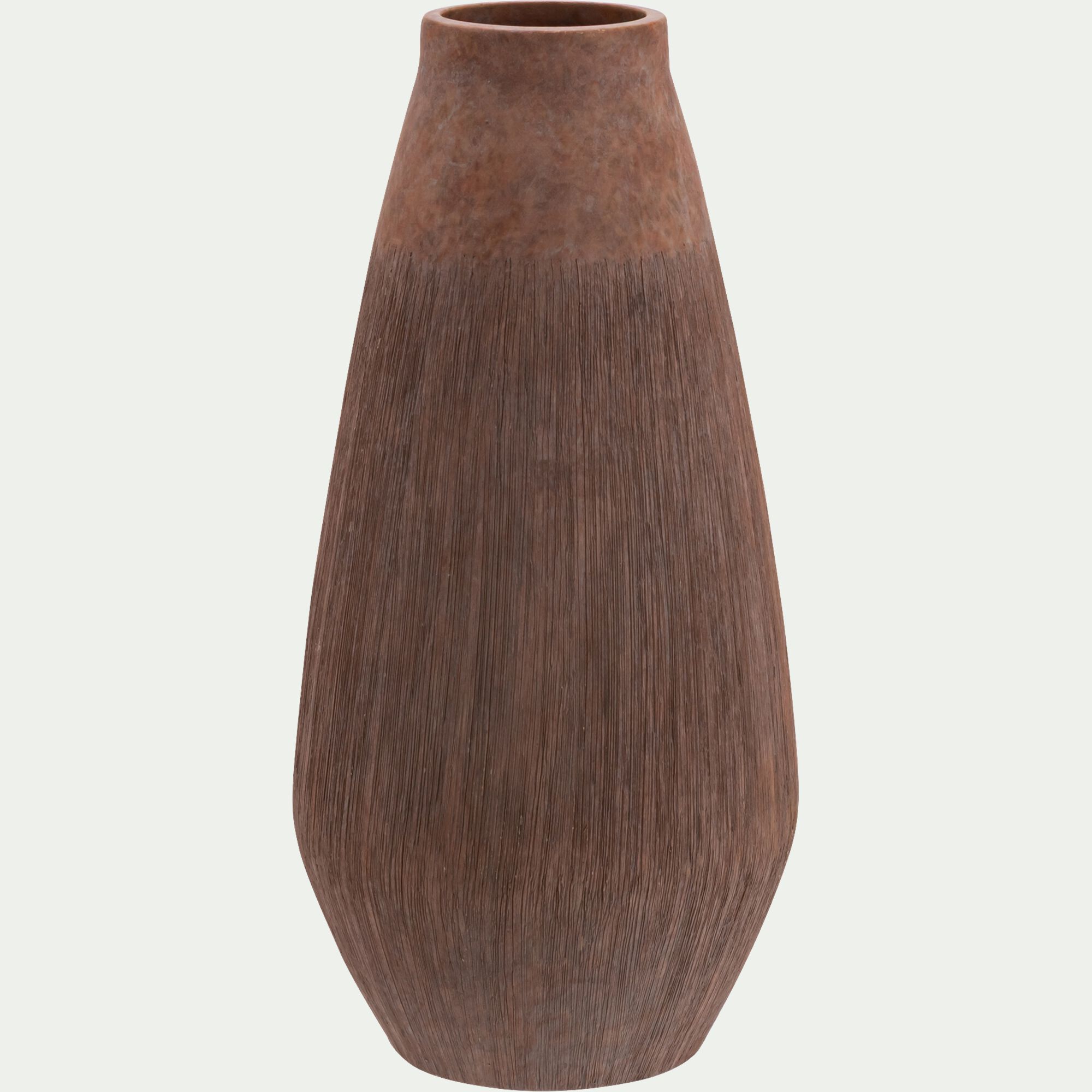 BLAM - Vase classique en faïence H31cm - marron