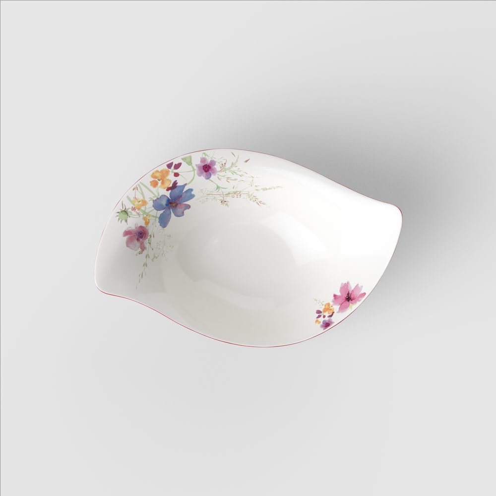 Mariefleur Serving Bowl - Multi-colored, 20.3 oz, Premium Porcelain