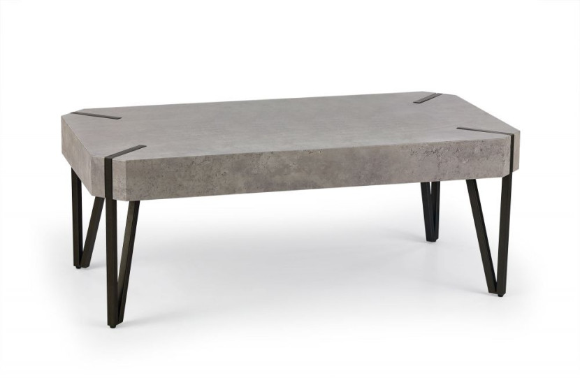 Ława EMILY 110x60 beton/czarny