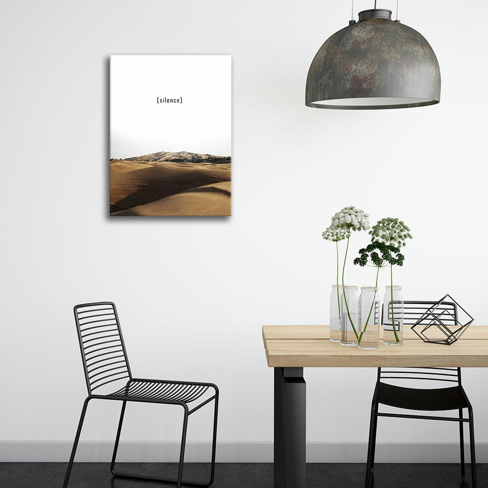 - Tableau impression sur toile sable et silence 50x70cm