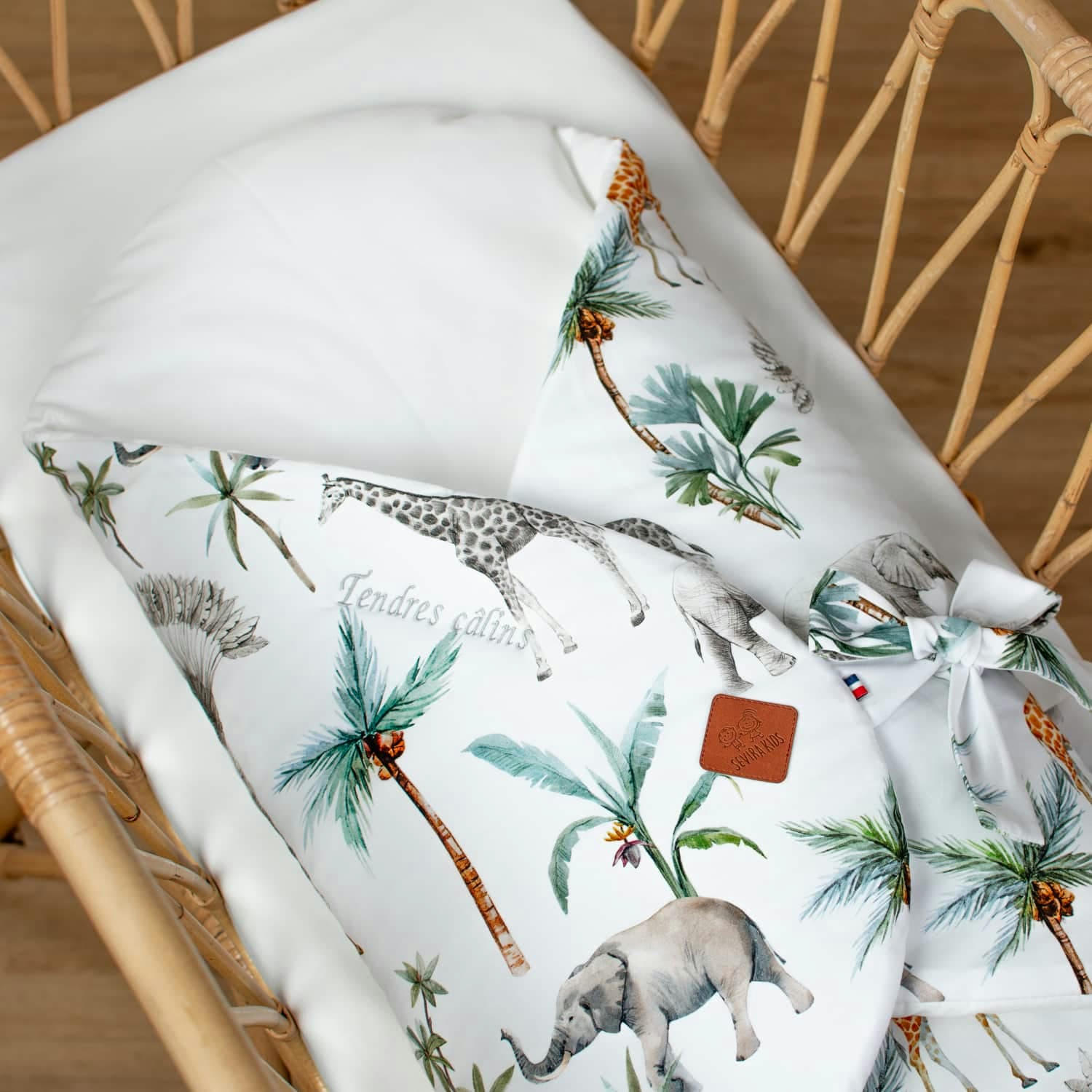 SAFARI - Gigoteuse d'emmaillotage évolutive  100% coton certifié