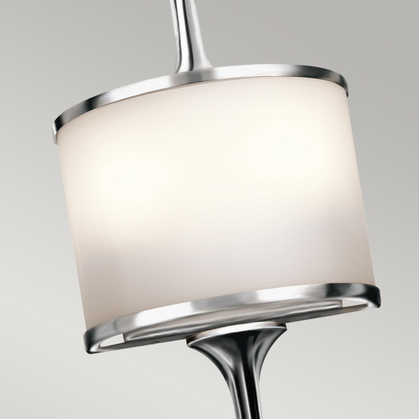 Kinkiet srebrny Mona 2xG9x3,5W wym:55,9x16,5x9,8cm IP44 Kichler