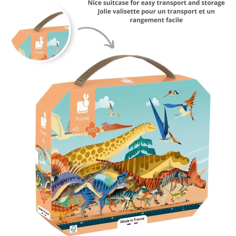Puzzle 100-teilig Dino Panorama