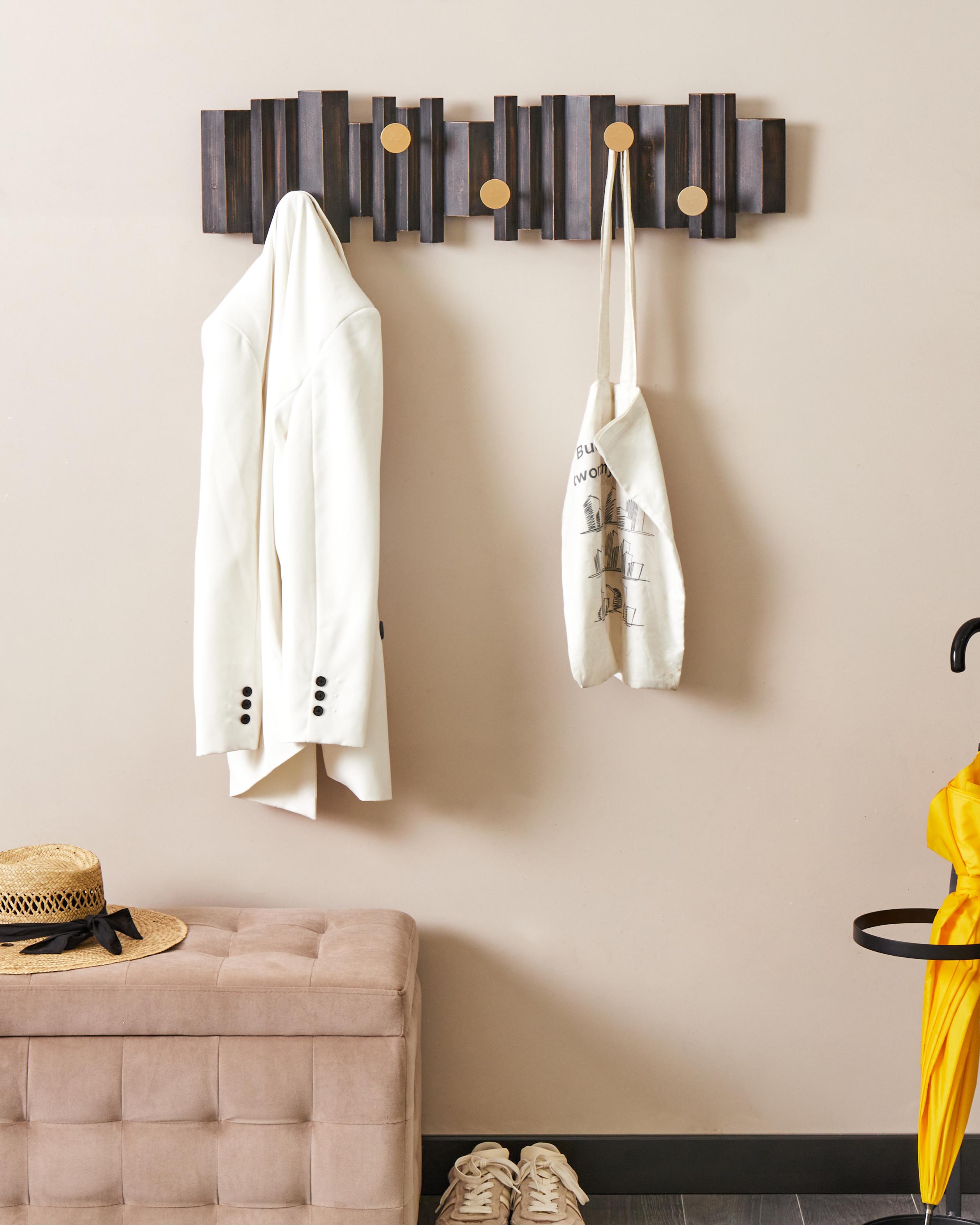 Wall Mounted Coat Rack ZILLAH Black