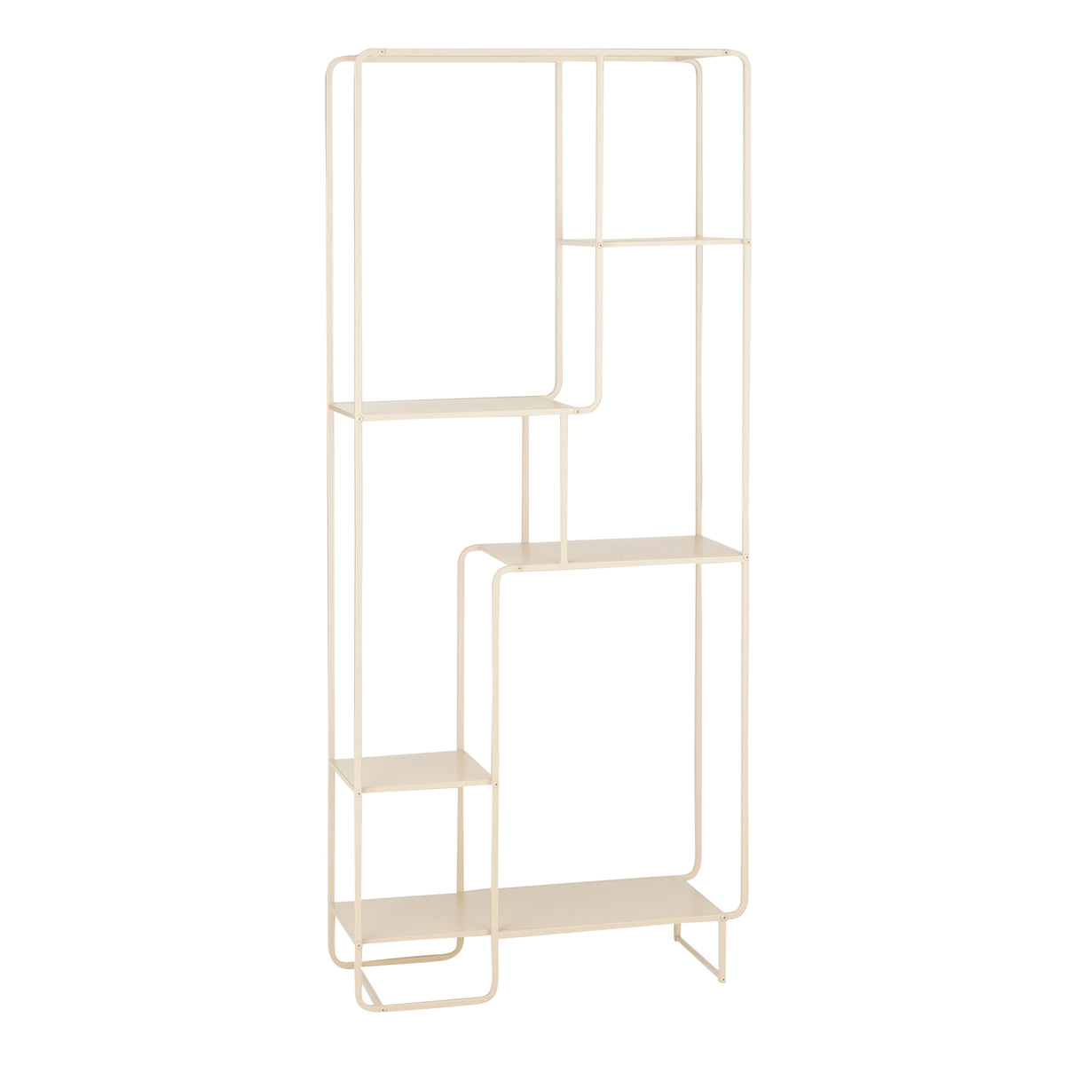 Mica Decorations Jules Open kast - L76 x B30 x H178 cm - Metaal - Lichtbruin