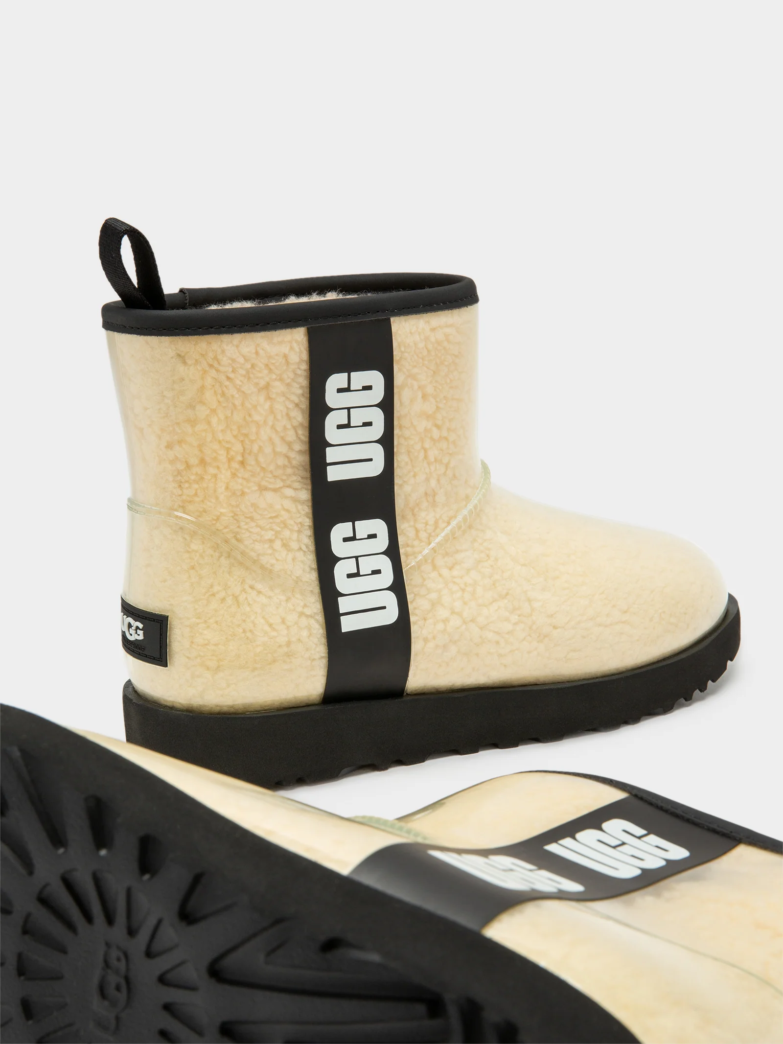 Womens Classic Clear Mini Boots