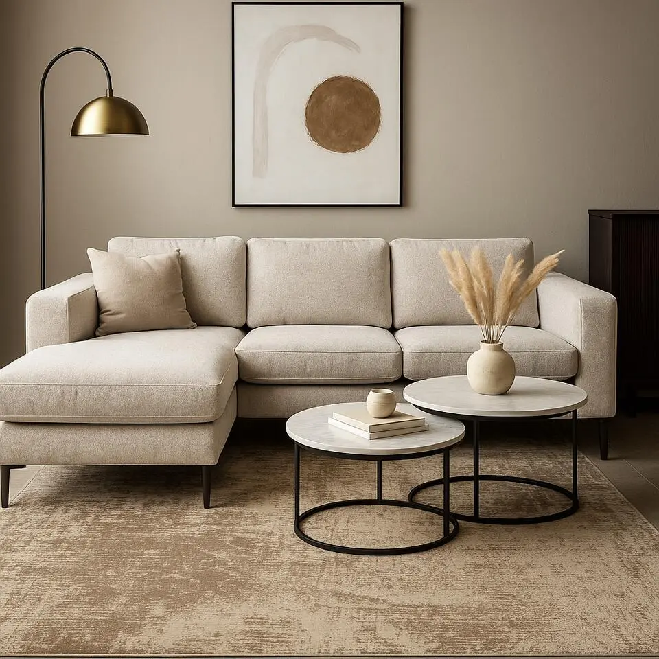 Dutch Lifestyle vloerkleed Lux 2 beige/grijs - 160x230cm