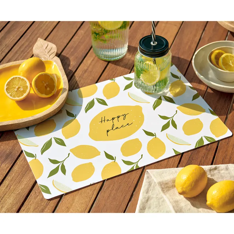 Tischset 12er-Set Lemons
