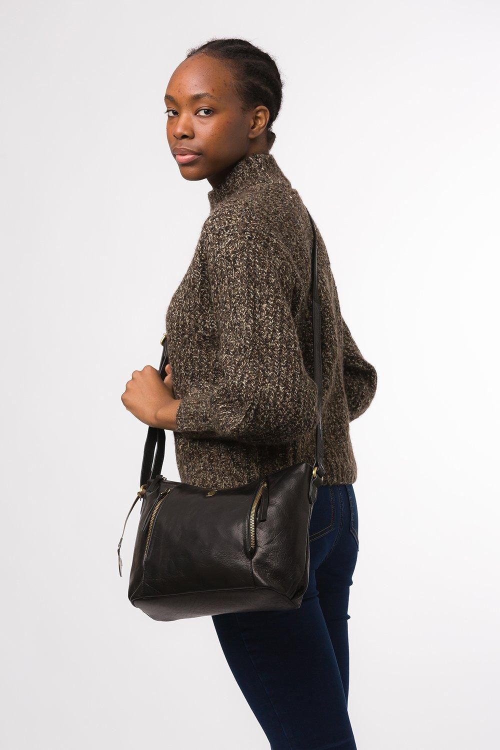Conkca London Sasha' Leather Cross Body Bag