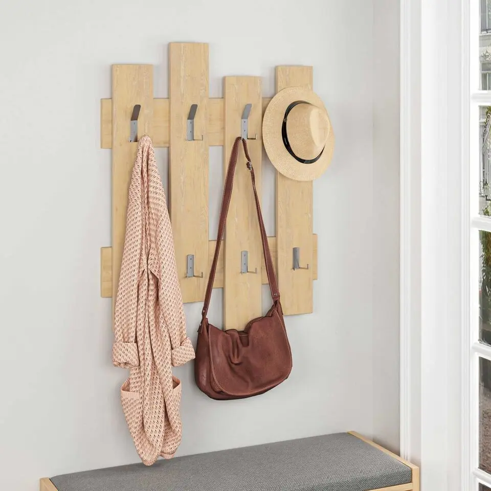 Wave Wandhaak - 100% MELAMINE - Eiken